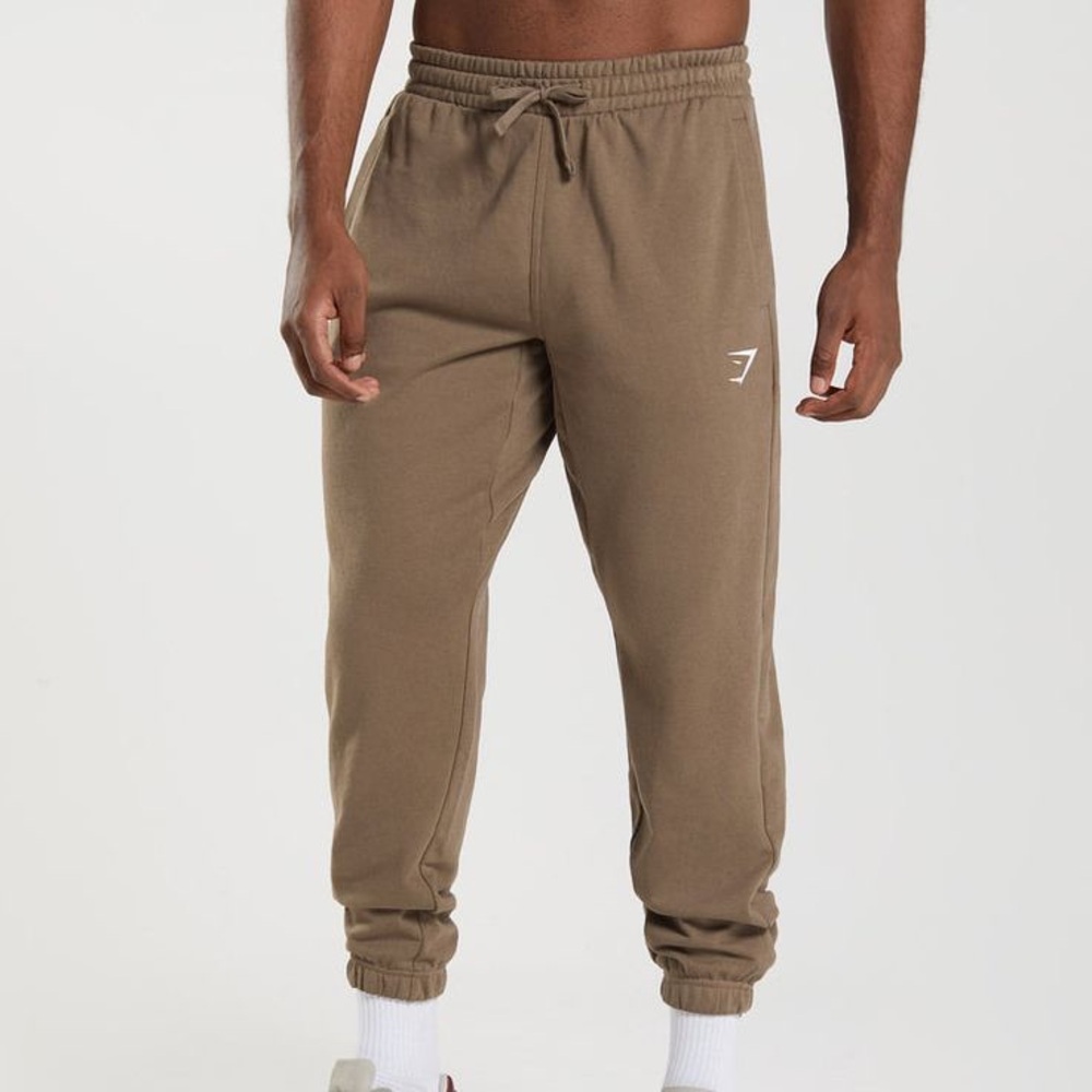 Gymshark Essential Oversized Joggers - Brown (M)